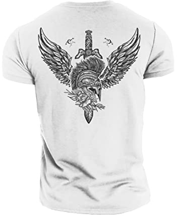 GYMTIER Short Sword - Spartan Forged - Men's Gym T-Shirt - Bodybuilding Workout Top