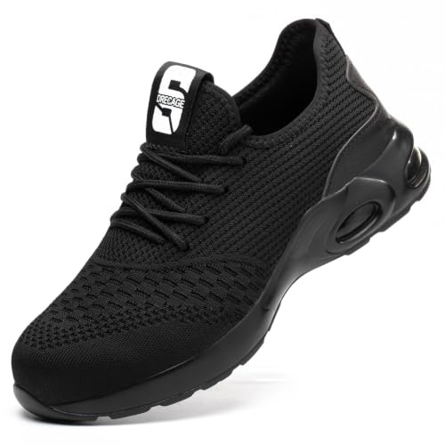 Nasogetch Zapatos de Seguridad Hombre Mujer Zapatos de Trabajo Cómodo Ultraligero Transpirable Antideslizante
