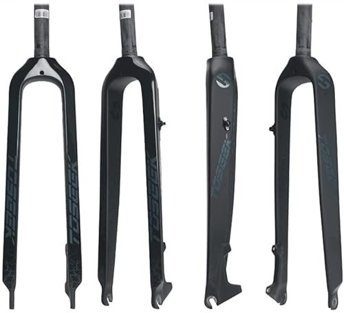 STRTG Forcella in Carbonio Forcella Bici Tubo Dritto Forcella MTB in Carbonio Duro 26/27.5/29 Forcella Anteriore per Bicicletta Forcella Bici Leggera E,29inch