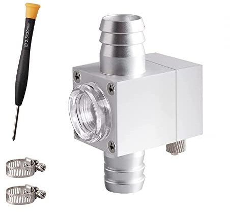 MiOYOOW Aquarium CO2 Diffusor Zerstäuber drehbarer Aquarium Zerstäuber Reaktor mit Sichtfenster CO2 Diffusor Blasenzähler für Aquarium Aquarium Zubehör