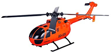 MODSTER BO-105 Flybarless RC helikopter I begränsad utgåva I 256 mm I RTF RC Helikopter inkl. 6-axlad flygstabilisering I Autostart/billandning I Fjärrstyrd helikopter med fjärrkontroll