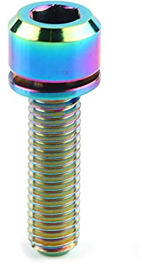 Joyzan Bicycle Stem Bolts, Bike Handlebar Screws Fixed Disc Brake Caliper Bolts Water Bottle Cage Rack Hexagon for Mountain Mtb Rotor Road Screw Set Sports Motorcycle Automotive Racing Bikes Areas