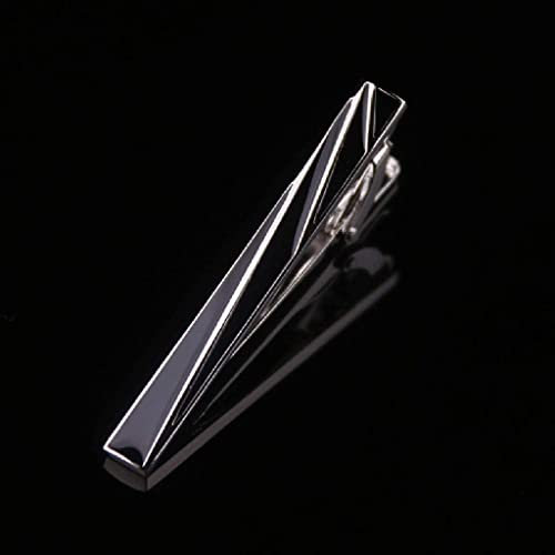 KIANSLA Broschen MJWDP Krawattenklammern Herren Metall Krawattenhalter Hemden Krawattennadel for Hochzeitszeremonie Metall Gold Krawattenklammer (Color : E)