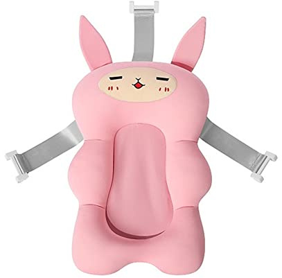 Hitburu Baby Badewanneneinsatz Neugeborene,Baby Badekissen, Babyparty Kissen, Babyparty Mattenringe, Neugeborenes Badekissen, Badematte, Speziell Für Die Babybadewanne Im Von 0–6 Monaten