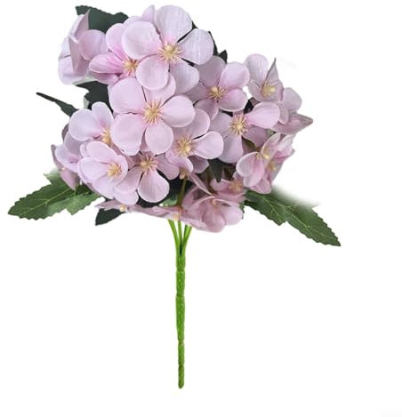 PETSTIBLE 1 Strauß Künstliche Geranie Rot Rosa Blumen Pflanze Künstliche Blume Home Decor (Pink)