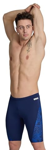 Arena Men's Standard Performance Hydrangea Bouquet Swim Jammer Athletic Swimwear Bathing Suit
