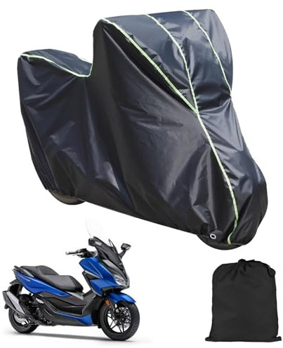 Telo Moto Per Honda Forza 350 Forza 125 Sh 350i, Telone Oxford 210d Per Moto Scooter Elettrici Con Strisce Riflettenti Foro Per Serratura Antipioggia Antisole Antineve E Antipolvere