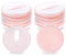 Piriuuo 12 borlas de maquillaje para polvos, esponja redonda de terciopelo, esponja para la cara, compactos, reutilizables, lavables, color de piel, borlas de polvo, uso húmedo y seco, aplicador
