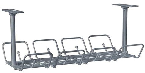 Kabelkorb Unter Schreibtisch 1Pcs Unter Schreibtisch Kabel Management Fach Kabel Veranstalter Draht Buchse Hängen Halter Power Streifen Rack Stanzen Küche Home Storage werkzeug FüR Kabel(Gray)