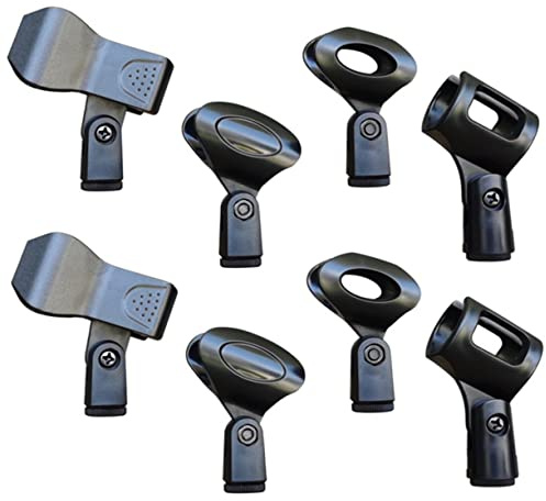 GOOHOCHY 8stücke Mikrophon Clip Universeller Für Handmikrofone Einstellbare Und Halterung Für Bühne Ktv Und Konzerte Anti-vibrationsdesign