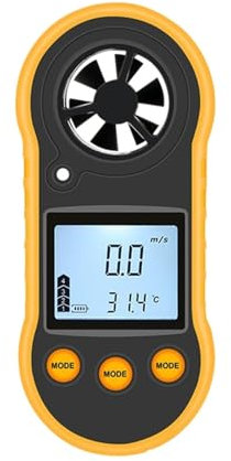 TIEOAXFT Portable Anemometer Anemometro Wind Speed Gauge Meter LCD Digital Hand-held Measure Tool RZ818/GM816(818)