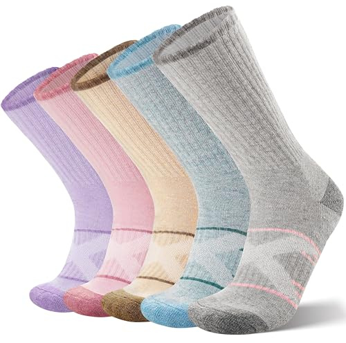ANTSANG Merino Wool Walking Hiking Socks Warm Thermal Thick Cushioned Moisture Wicking Outdoor Boot Socks for Men and Women