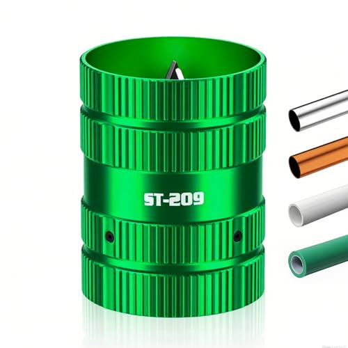 PARAOUTIL 6-45mm Pipe Deburring Tool with Aluminium Alloy Body, Inner Outer Deburring Tools for Copper PVC PPR Metal Tubes, Copper Pipe Deburring Tool & Pipe Reamer Chamfer Tool