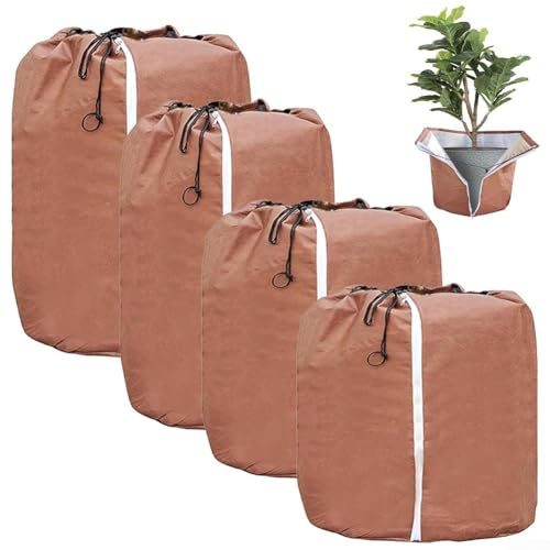 Housse de protection réutilisable pour plante hivernale - Protection contre le gel - Pour l'intérieur et l'extérieur - Avec design ventilé - 65 x 70 cm