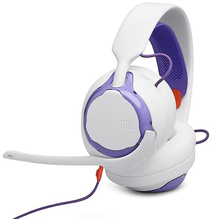 JBL Quantum 250 Casque de Jeu multiplateforme avec câble Blanc