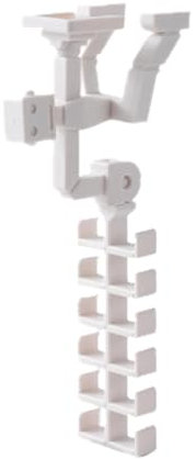 Ganci, Portapacchi A Sospensione Della Borsa, Supporto Per Abiti Da Armadio Adesivi, Elegante Design A Forma Di Robot, Bastone E Appendi Senza Sforzo, Affidabile, 20 × 9 × 9 Cm, Per L'ingresso