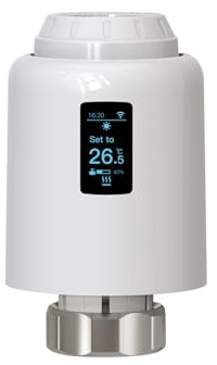 POABCVYD Termostato Digitale. Termostato Wi-Fi, Testa termostatica Intelligente, attuatore for valvola radiatore, regolatore di Temperatura for Riscaldamento Domestico(6PCS)