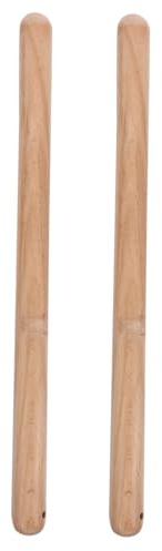 GALPADA Baquetas Musicales de Madera Color Caqui para Instrumentos de Percusión, Par de Palillos Rítmicos Ideales para Niños y Jóvenes para Mejorar el Ritmo