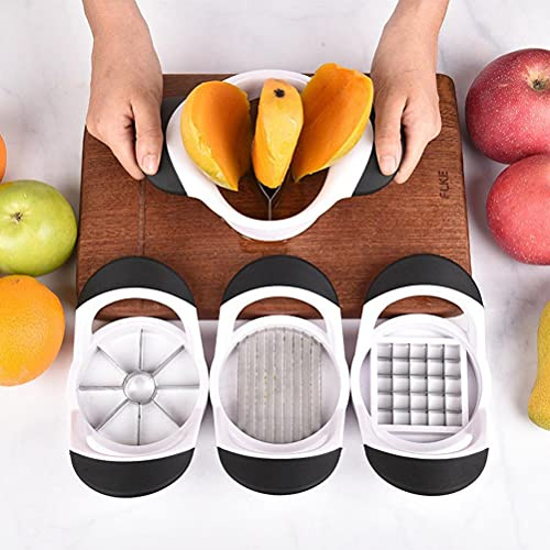 Haofy Affettatrice per Mango, Tagliafrutta in Acciaio Inossidabile, Facile da Usare per Frutta e Verdura, Ideale per Cucine Affollate e Preparazione dei Pasti (Taglio di pomodoro)