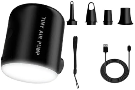 Hipzeepo Mini 160LM Luce da 2200mAh Pompa Elettrica USB per Materassi Ad Aria Letti - Gonfia e Sgonfia