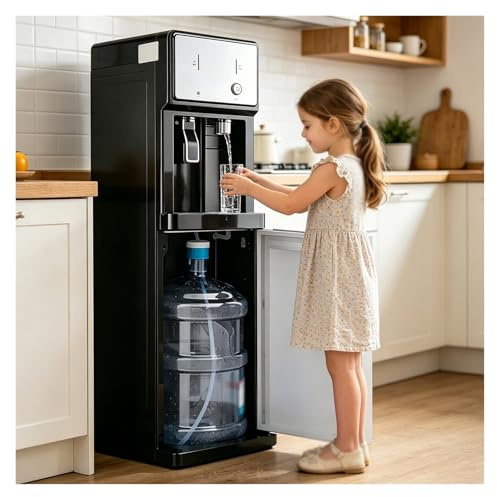 Enfriador De Agua Carga Inferior,dispensador De Agua Fría Y Caliente Acero Inoxidable,dosificador Agua Garrafas 5,3 Temperaturas,per Hoteles, Restaurantes, Cafeterías