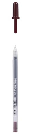 SAKURA Gelly Roll Classic 06 Gel Pen - Burgundy - 0.6 mm Ballpoint - Smooth Writing - Fade-Resistant Ink