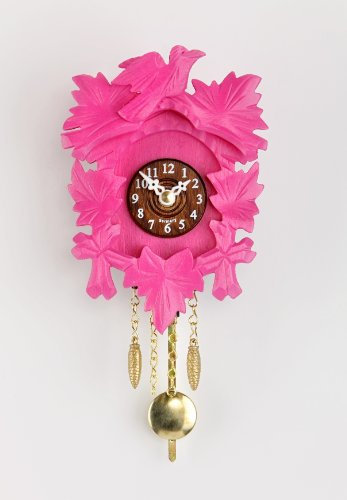 Trenkle Kuckulino Schwarzwalduhr mit Quarzwerk und Kuckuckruf pink TU 2015 PQ pink