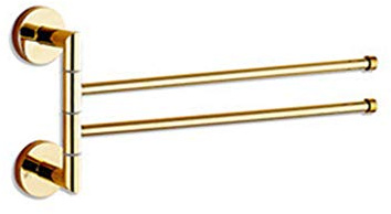 Kupfer Handtuchhalter rotierenden Handtuchhalter Bad Wandbehang Handtuch hängen@Gold_2 drehstange