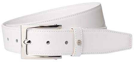 Aigner Gürtel Basic mit S-Schließe silber 126446 weiss-95cm