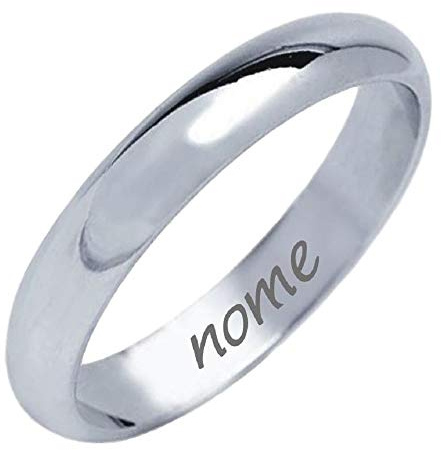 Verlobungsring 925 Sterling Silber Kostenlose Gravur Ring Made in Italy (48 (15.3))