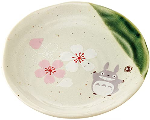 Studio Ghibli - My Neighbor Totoro - Sakura/Cherry Blossom, serie de platos tradicionales de porcelana japonesa - Plato pequeño