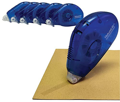Double Sided Adhesive Tape for Crafts. Removable & repositionable double sided adhesive DOTS. 5 Pack. Tape roller is .3”x866” (extralong). for Crafting, Scrapbooking, Gift Wrapping.