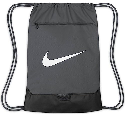 Nike Unisex Brsla Drawstrng - 9.5 (18L) Sporttasche, Iron Grey/Black/White, One Size