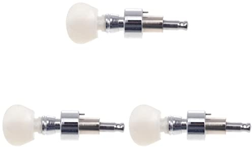 Milisten 3stücke Praktischer Banjo Saitenjustierer Robuster Stimmknopf Aus Legierung Für Präzise Stimmungsanpassung Für Musiker Und Gitarristen Weißes Design Einfach Zu Reinigen Und