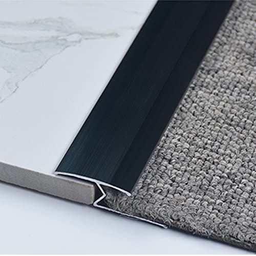 Tira de transición de alfombra/piso para espacio, reductor de piso irregular antideslizante para interiores, rampa de umbral de madera a baldosa para puerta de patio interior y exterior (Size :
