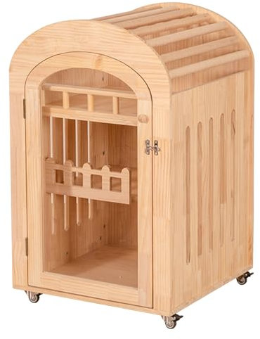 Katzengehege Outdoor, Katzenkäfig, Große Katzenvilla aus Holz, Katzenwohnung für Katzen im Innen- und Außenbereich, Katzenwohnung mit Mehreren Funktionen