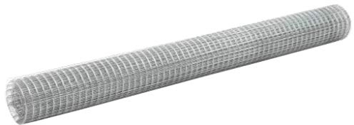Kavolet 10x1,5 m Drahtzaun Maschendraht Wühlmausgitter Volierendraht Kaninchendraht Geschweißtes Drahtgeflecht, Maschenweite 19x19 mm, Verzinkter Stahl