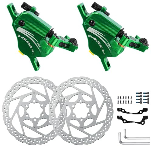 DYISLAND XT-7 Kabelbetätigte, extra leistungsstarke Hybrid-Hydraulik-Scheibenbremsen Bremssättel für MTB/Mountainbike