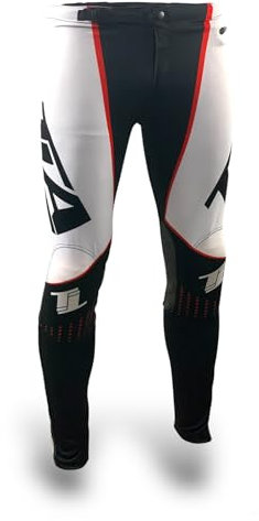 TLA REKON Motorcykelbyxor Trial och MTB | Herrmotorcykelbyxor | Offroad-motorcykelkläder | Trialkläder | Testbyxor för män | BMX-byxor, Svart/vit, XL