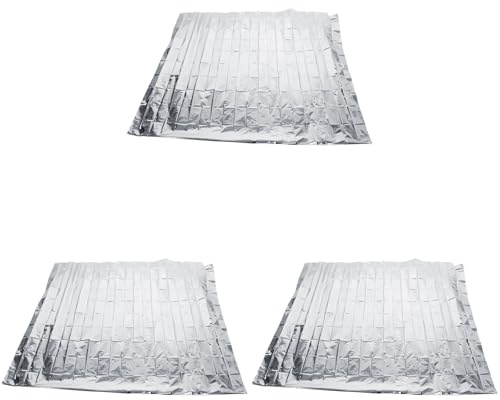 3 Stück 210 X 120 cm Silberfarbene Reflektierende Folien, Reflektierende Pflanzenfolie, Reflektierende Sonnenfolie, Hochreflektierende Abdeckfolie, Garten-Pflanzzubehör
