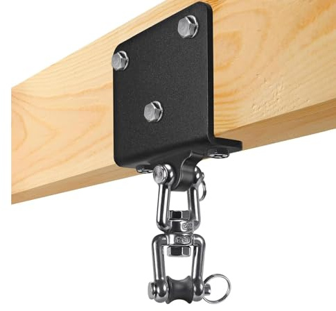 Kipika Robuster Boxsack-Aufhänger – Drehbare I-Beam-Halterung, Deckenmontage, Dicke Hardware für Boxen, Aerial Yoga und Home Gym