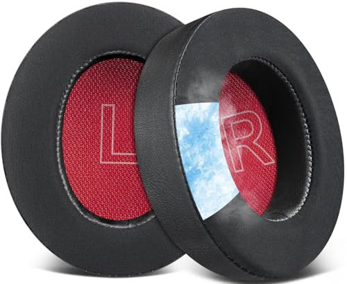 SOULWIT Cuscinetti Auricolari Gel Raffreddamento per Anker Soundcore Life Q10, Q10BT, Life 2 Neo Cuffie (Non adatto a Life 2), Padiglioni con Tessuto di Seta di Ghiaccio, Schiuma Isolamento Rumore