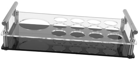 VERDANVERSE Porte Verres à Liqueur Acrylique Emplacements avec Distributeur Intégré Présentoir pour Shooter et Rangement Polyvalent Support Élégant pour Bars et