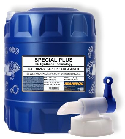 20L Mannol Motoröl Special Plus 10W-30