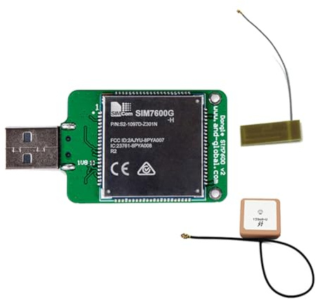 Koolenry SIMCOM SIM7600G H Clé USB + Antenne HSPA+ GSM GPRS Edge UMTS LTE 4G Cat4 Module pour la Série SIM7600 SIM7500 SIM7600X-H
