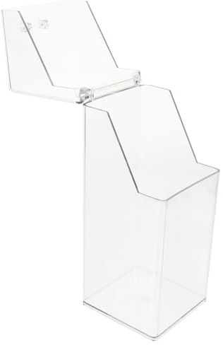 Mipcase Secchio Multifunzione in Acrilico Per Pennelli Da Trucco Contenitore Per Cosmetici e Articoli Da Toeletta Organizzatore Trasparente Per Scrivania e Bagnetto