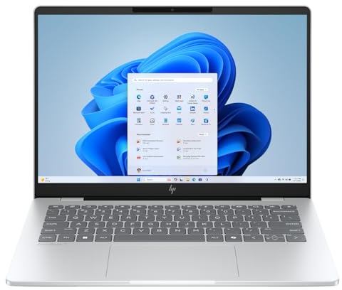 HP OmniBook 7 AI Laptop (14 Full HD+ OLED Display | Intel Core Ultra 7 255U CPU | 16GB LPDDR5-7467MHz RAM | 1TB NVMe SSD | Win 11 Home | Backlit Keyboard | Wi-Fi 7) - Silver