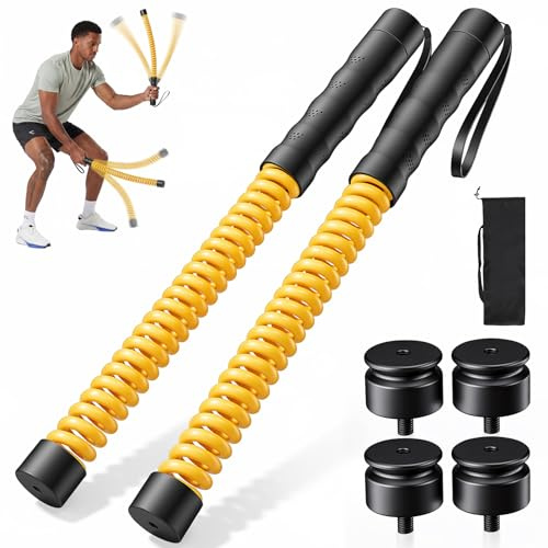 Battle Rope ohne Seil für das Heimtraining, Ropeless Battle Ropes mit 4 x 50 g Gegengewichten & Aufbewahrungstasche, Gewichtete Seillose Battle Ropes für HIIT, Kraft & Cardio Training