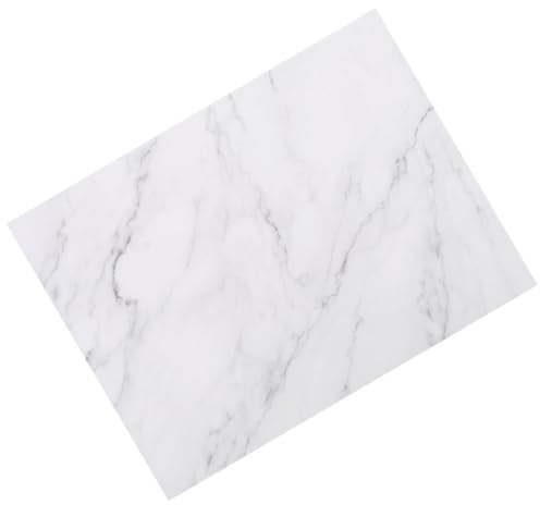TOYANDONA Planche à Découper Rectangulaire en Marbre Gris-blanc, Accessoire Cuisine Multifonction pour Conservation Viande et Découpe, Surface Lisse sans Aspérités, Usage Domestique