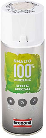 AREXONS SMALTO 100% ACRILICO EFFETTI SPECIALI SPECCHIANTE Smalto spray effetto Cromo, 400 ml vernice universale, resine di alta qualità, essiccazione rapida, bomboletta spray